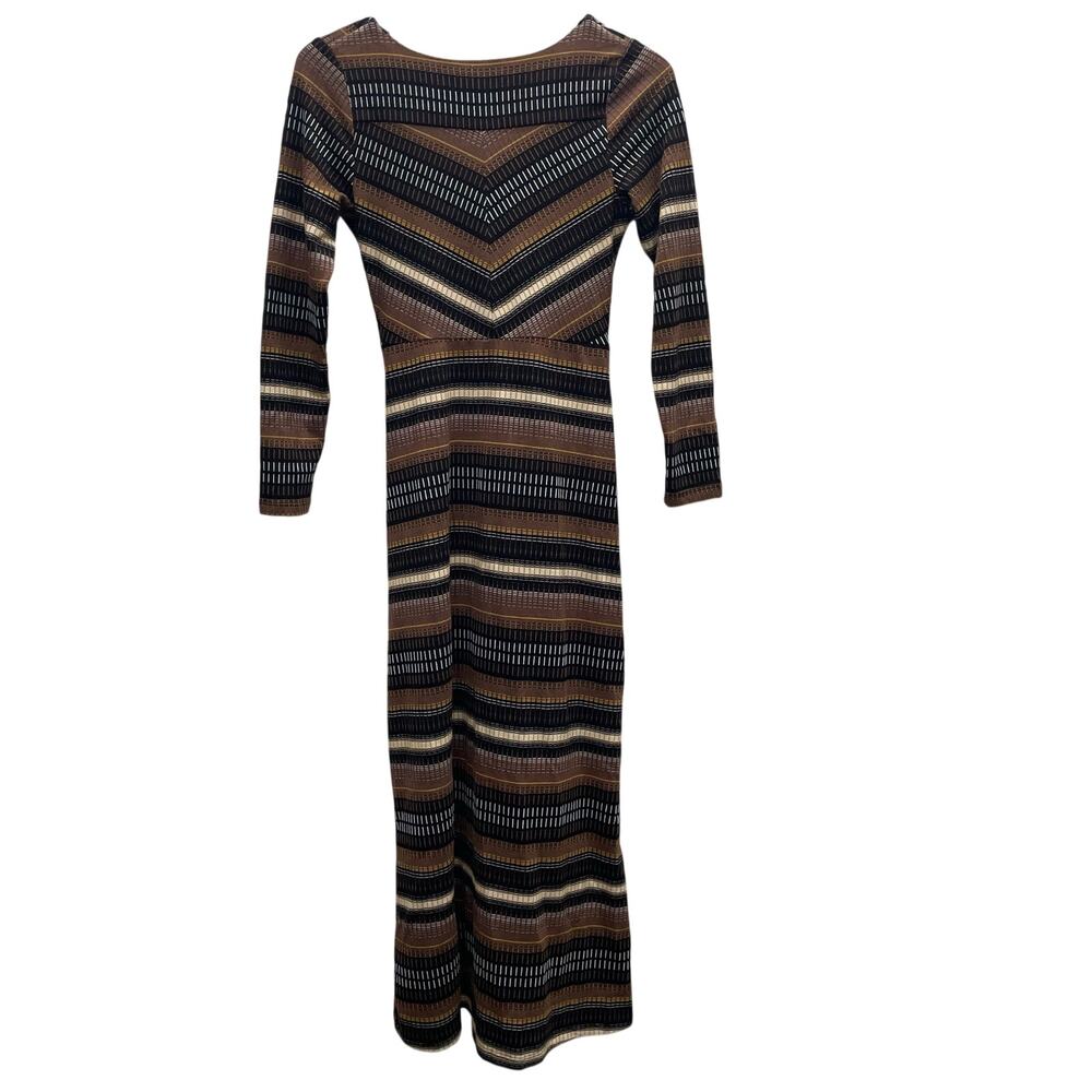 Anthropologie Maeve Striped Wrap Midi Dress Size XS - Picture 9 of 10